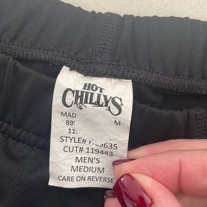 Hot Chillys medium base layer black pant. 35 inches in length